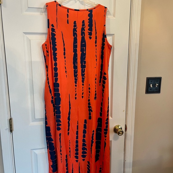 Women Plus Size Tie Dye Dress Loose/Relaxed Fit Vacation Beach Dress 14W 18W 20W - Picture 7 of 13